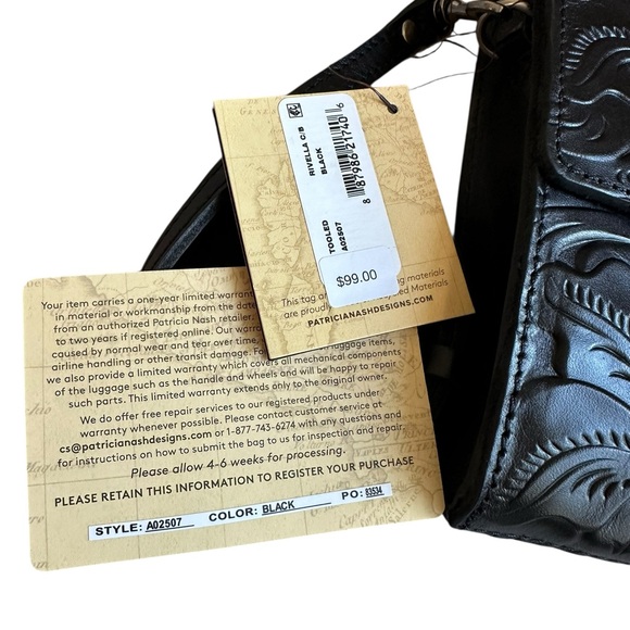 Patricia Nash Rivella Leather Crossbody Phone Case - Picture 9 of 11